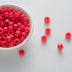 BD00043-04-hot-red-barrel-opaque-pony-beads-6×9mm