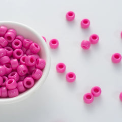 BD00046-04-magenta-red-barrel-opaque-pony-beads-6×9mm