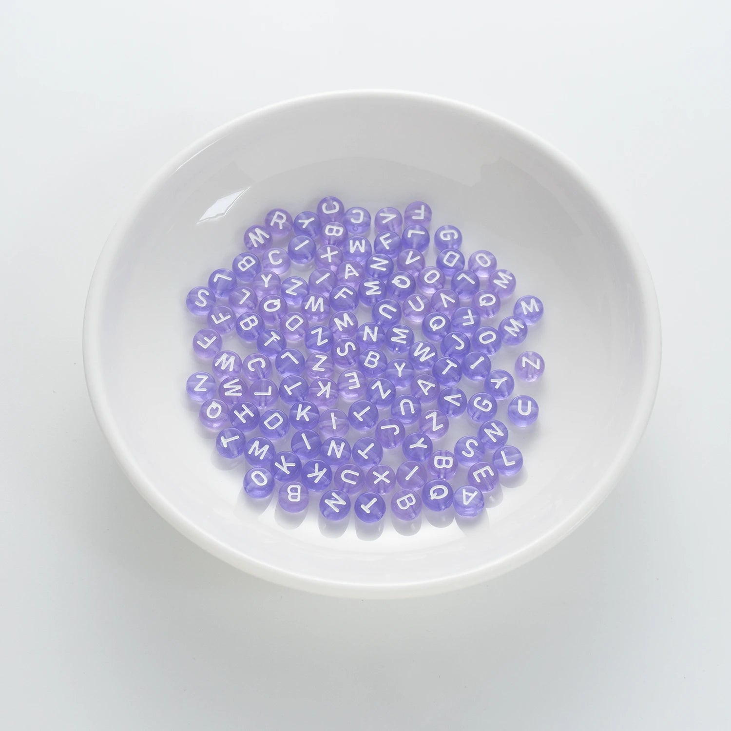 BD00060-01-white-letter-pastel-purple-transparent-coin-alphabet-beads-mix-4×7mm