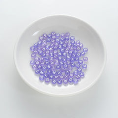 BD00060-01-white-letter-pastel-purple-transparent-coin-alphabet-beads-mix-4×7mm