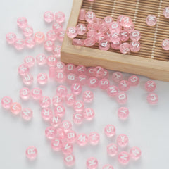 BD00061-05-white-letter-pastel-pink-transparent-coin-alphabet-beads-mix-4×7mm