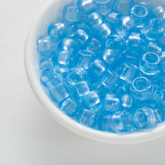 BD00070-02-baby-blue-barrel-transparent-pony-beads-6×9mm