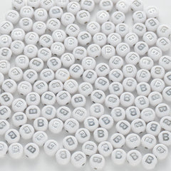 BD00085-02-silver-letter-white-opaque-coin-alphabet-beads-single-b-4×7mm