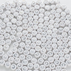 BD00086-02-silver-letter-white-opaque-coin-alphabet-beads-single-c-4×7mm