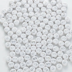 BD00102-02-silver-letter-white-opaque-coin-alphabet-beads-single-s-4×7mm