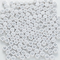 BD00104-02-silver-letter-white-opaque-coin-alphabet-beads-single-u-4×7mm