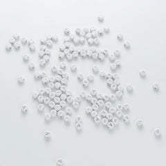 BD00105-03-silver-letter-white-opaque-coin-alphabet-beads-single-v-4×7mm