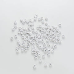 BD00111-03-silver-letter-white-opaque-coin-alphabet-beads-mix-4×7mm