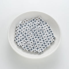 BD00122-01-black-letter-white-opaque-cube-alphabet-beads-single-k-7mm