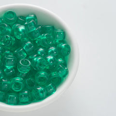 BW-00068-BD-03-munsell-green-barrel-transparent-pony-beads-6×9mm