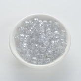 BW-00082-BD-01-clear-white-barrel-sparkle-pony-beads-6×9mm