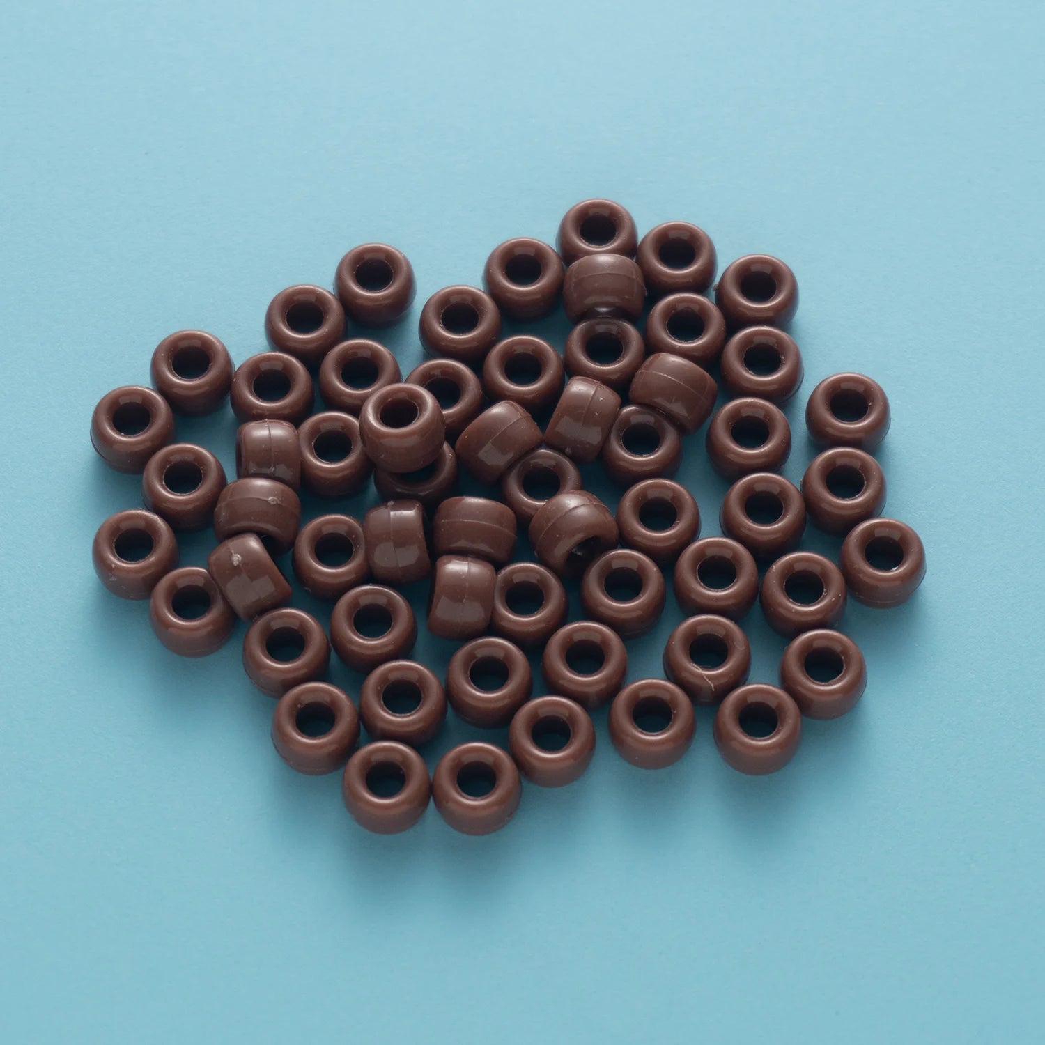 BD00045-05-coffee-brown-barrel-opaque-pony-beads-6×9mm