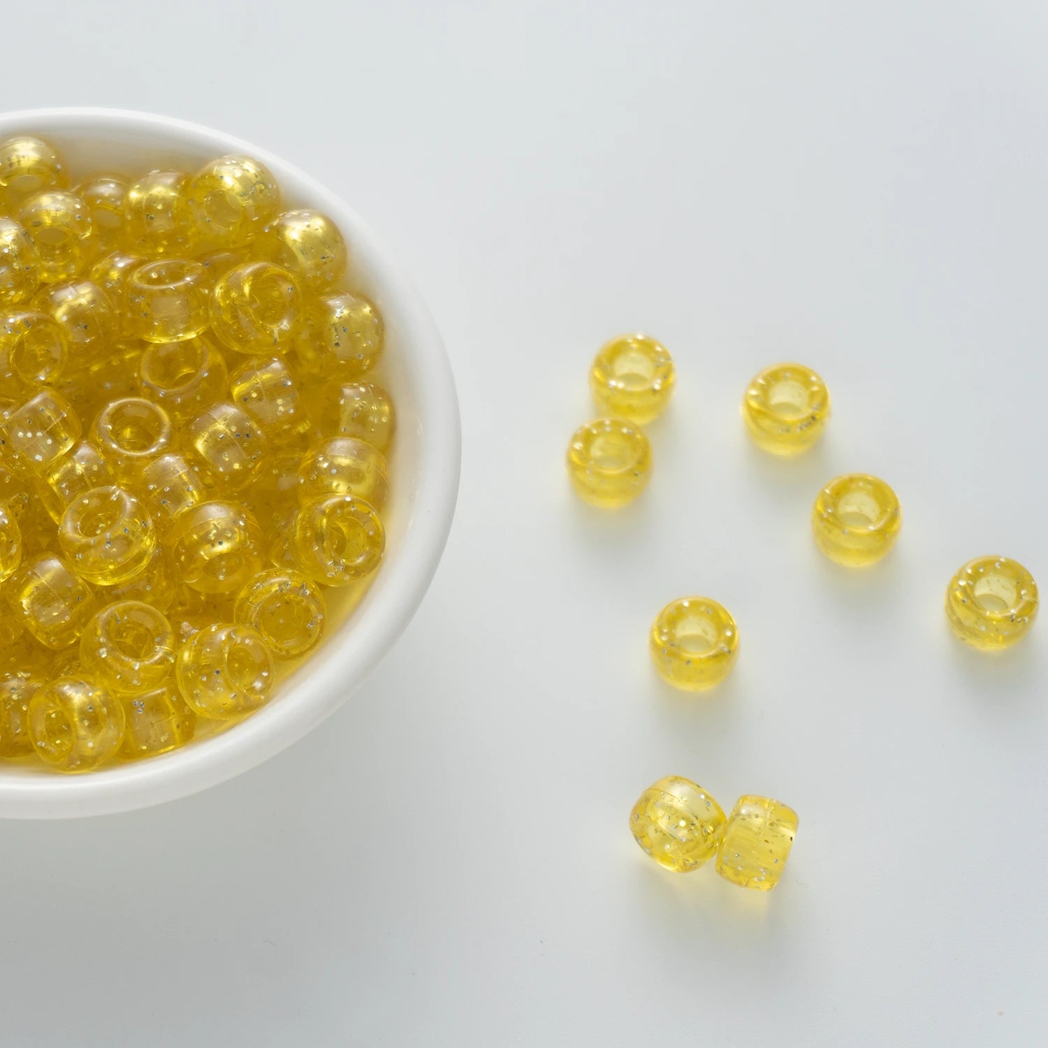 BD00083-04-biscotti-yellow-barrel-sparkle-pony-beads-6×9mm