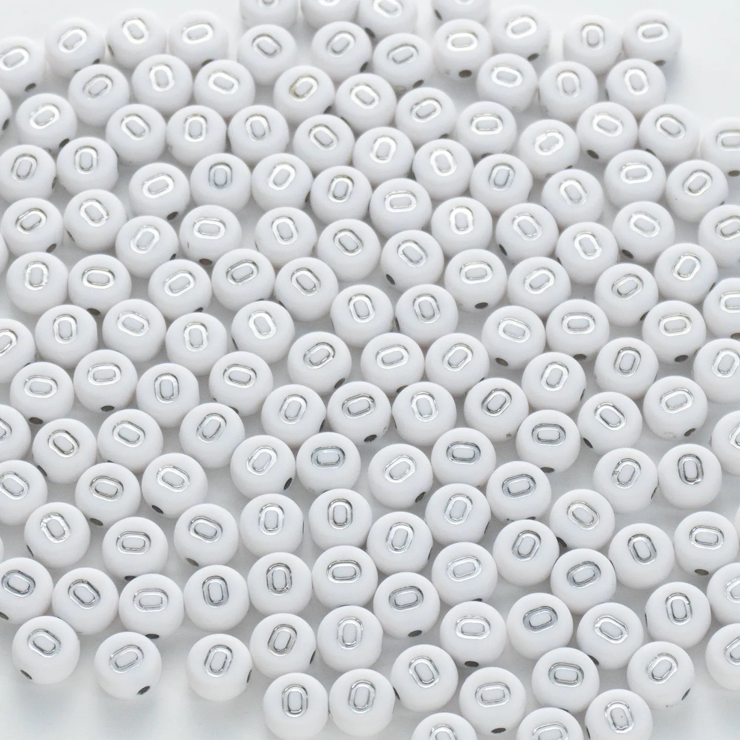 BD00098-02-silver-letter-white-opaque-coin-alphabet-beads-single-o-4×7mm