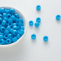 BW-00034-BD-04-lake-blue-barrel-opaque-pony-beads-6×9mm