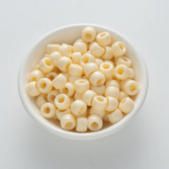 BW-00040-BD-01-cream-yellow-barrel-opaque-pony-beads-6×9mm