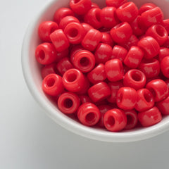 BW-00043-BD-02-hot-red-barrel-opaque-pony-beads-6×9mm