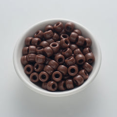 BW-00045-BD-01-coffee-brown-barrel-opaque-pony-beads-6×9mm