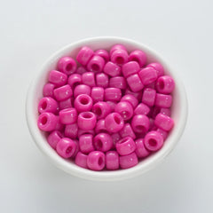 BW-00046-BD-01-magenta-red-barrel-opaque-pony-beads-6×9mm