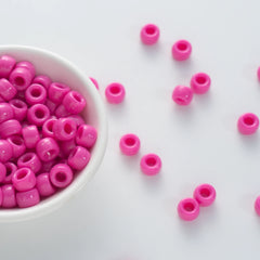 BW-00046-BD-04-magenta-red-barrel-opaque-pony-beads-6×9mm