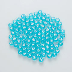 BW-00059-BD-02-white-letter-ice-blue-transparent-coin-alphabet-beads-mix-4×7mm