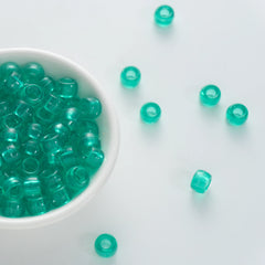 BW-00069-BD-04-jungle-green-barrel-transparent-pony-beads-6×9mm