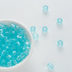 BW-00071-BD-04-celeste-blue-barrel-transparent-pony-beads-6×9mm