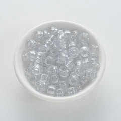 BW-00082-BD-01-clear-white-barrel-sparkle-pony-beads-6×9mm