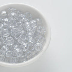 BW-00082-BD-03-clear-white-barrel-sparkle-pony-beads-6×9mm