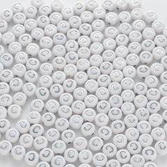 BW-00086-BD-02-silver-letter-white-opaque-coin-alphabet-beads-single-c-4×7mm