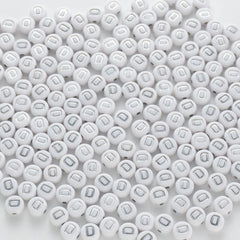 BW-00087-BD-02-silver-letter-white-opaque-coin-alphabet-beads-single-d-4×7mm