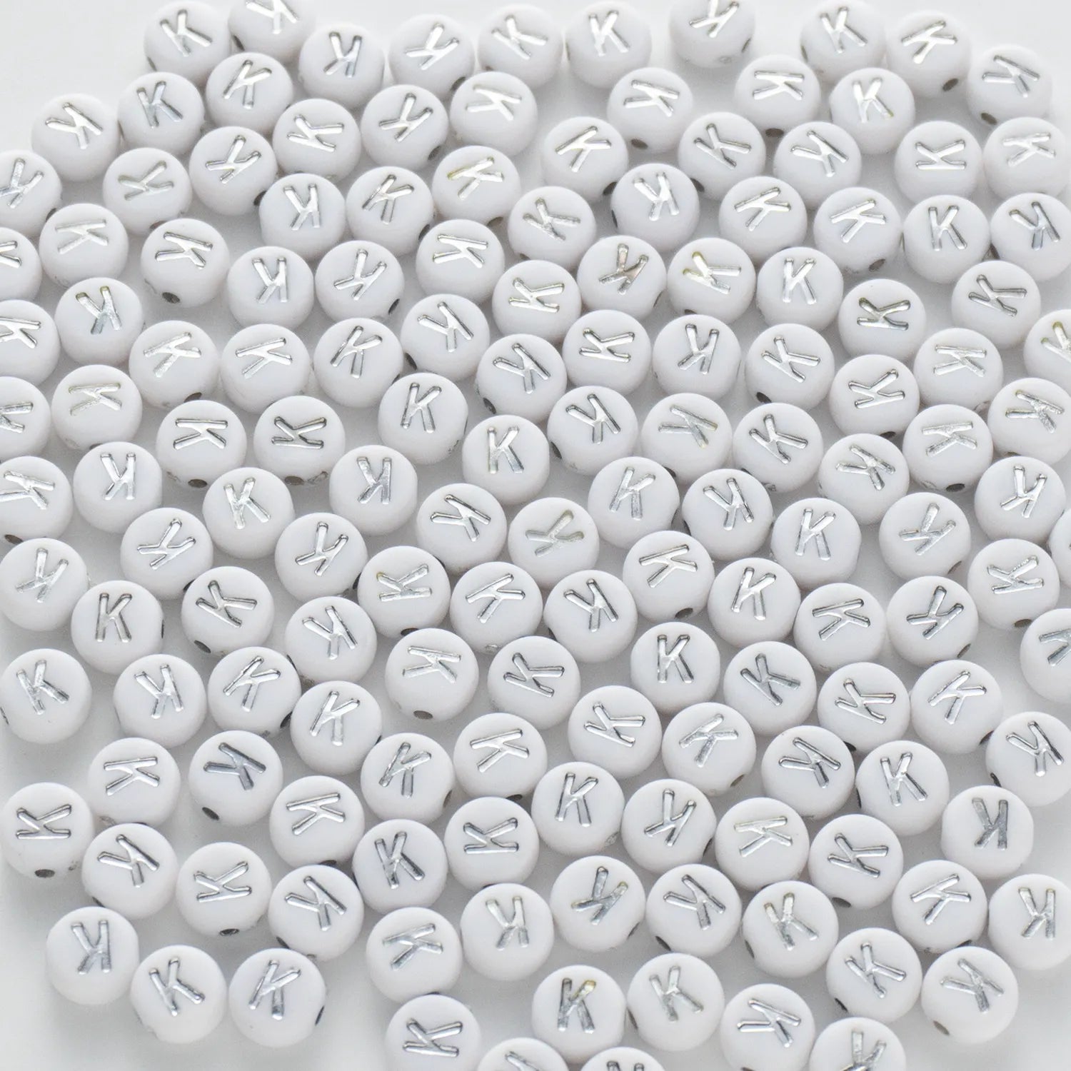 BW-00094-BD-02-silver-letter-white-opaque-coin-alphabet-beads-single-k-4×7mm