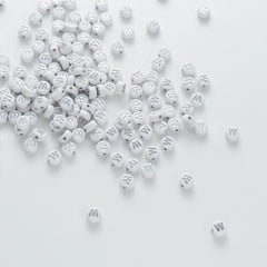BW-00106-BD-04-silver-letter-white-opaque-coin-alphabet-beads-single-w-4×7mm
