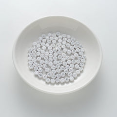 BW-00110-BD-01-silver-letter-white-opaque-coin-vowel-alphabet-beads-mix-4×7mm