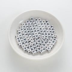 BW-00112-BD-01-black-letter-white-opaque-cube-alphabet-beads-single-a-7mm