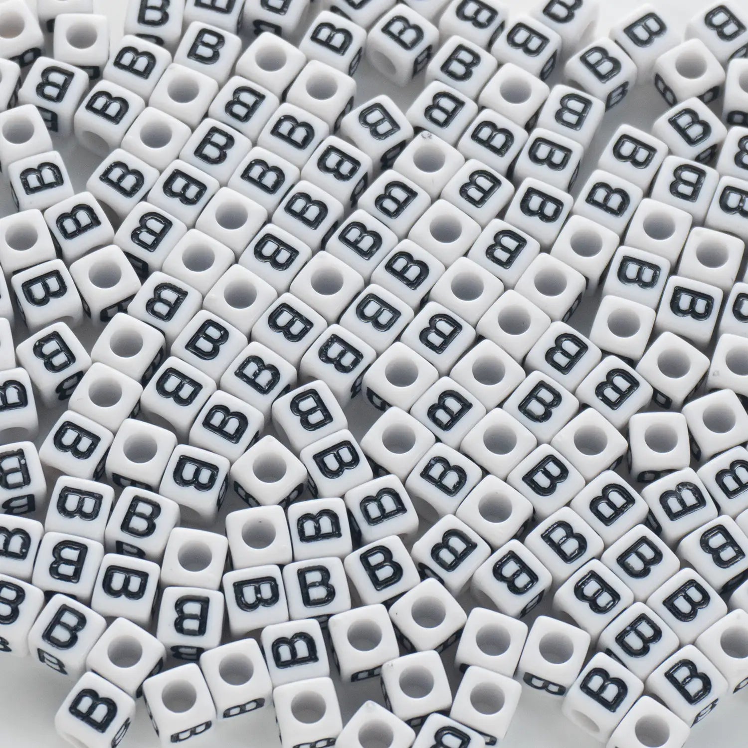 BW-00113-BD-02-black-letter-white-opaque-cube-alphabet-beads-single-b-7mm