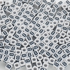 BW-00113-BD-02-black-letter-white-opaque-cube-alphabet-beads-single-b-7mm