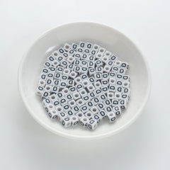 BW-00115-BD-01-black-letter-white-opaque-cube-alphabet-beads-single-d-7mm
