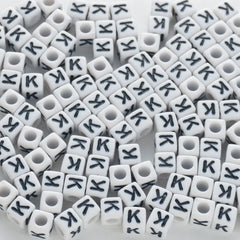 BW-00122-BD-02-black-letter-white-opaque-cube-alphabet-beads-single-k-7mm