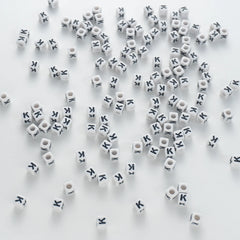 BW-00122-BD-03-black-letter-white-opaque-cube-alphabet-beads-single-k-7mm